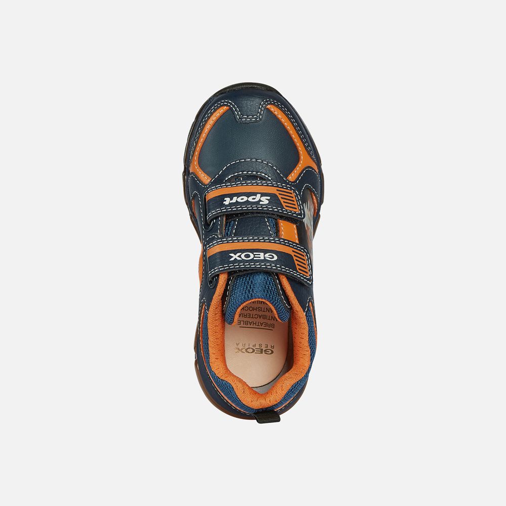 Geox Sneakers Navy/Orange Android - Geox Boys Shoes - KDQFOV865